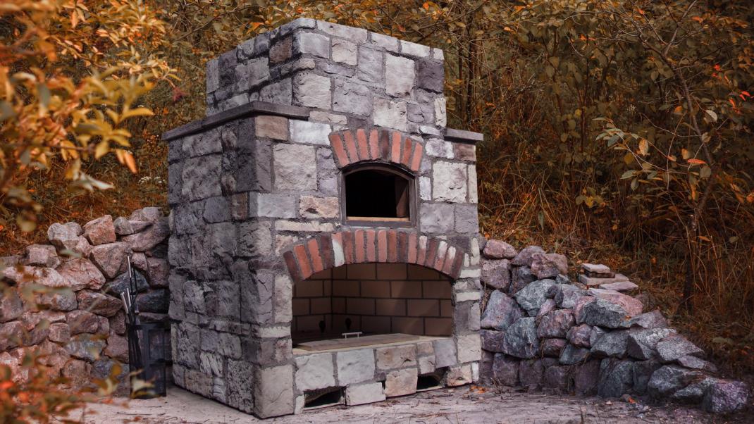 outdoor-stone-fireplace outdoor stone fireplace